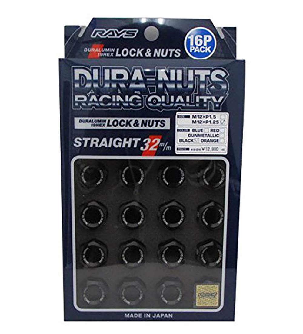 

Комплект дюралюминиевых гаек-секреток RAYS для L32 M12 x Черный 74020001116BK и 4H, 1.25, Анодированный, чёрный