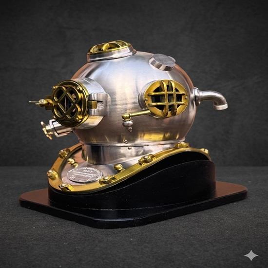 Style Diving Helmet  Steel and Aluminum, Nautical Decor