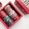 6 Rolls Each Box Contains  of Christmas Themed Tape Colored Gift Decorations Scrapbooks Beautification Labels Stickers Student Stationery Supplie