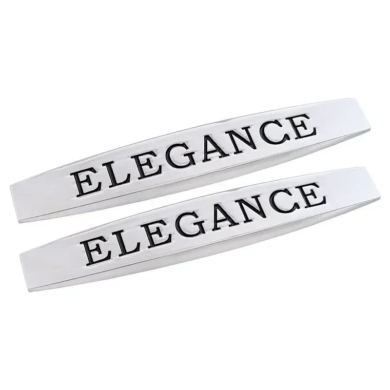 

2 шт. х Металлические эмблемы на переднее крыло автомобиля, наклейки, аксессуары для Blue Efficiency Mercedes W204 C200 E200 Elegance чёрный