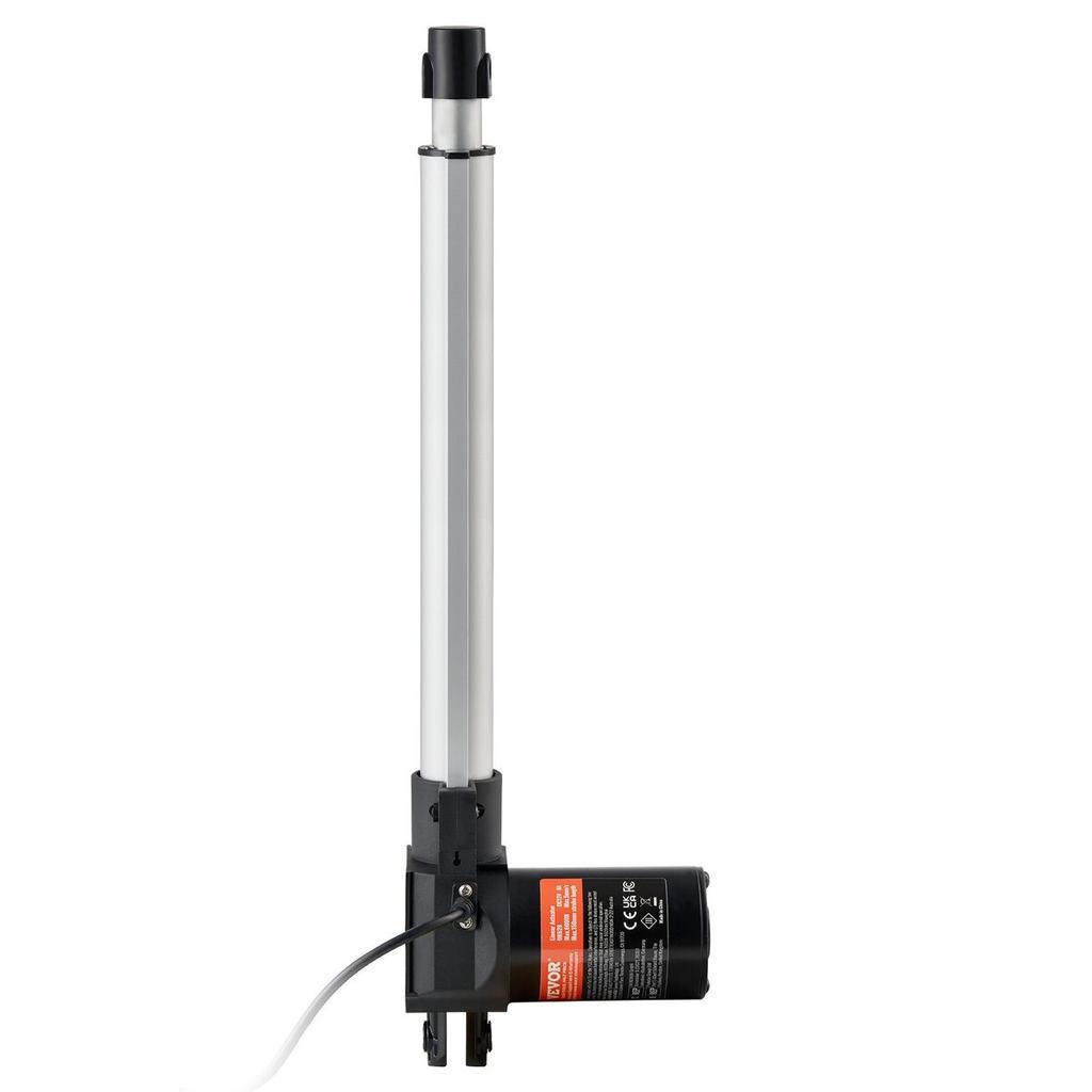 Linear Actuator 12V 12In Heavy Duty 1320lbs/6000N 0.19"/s IP44 Protection