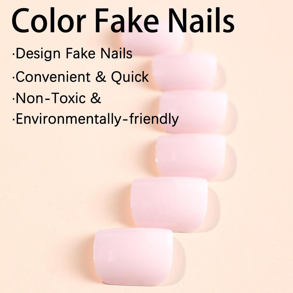 Summer Pink Nail Art Toenail Patches - 24pc Boxed Set