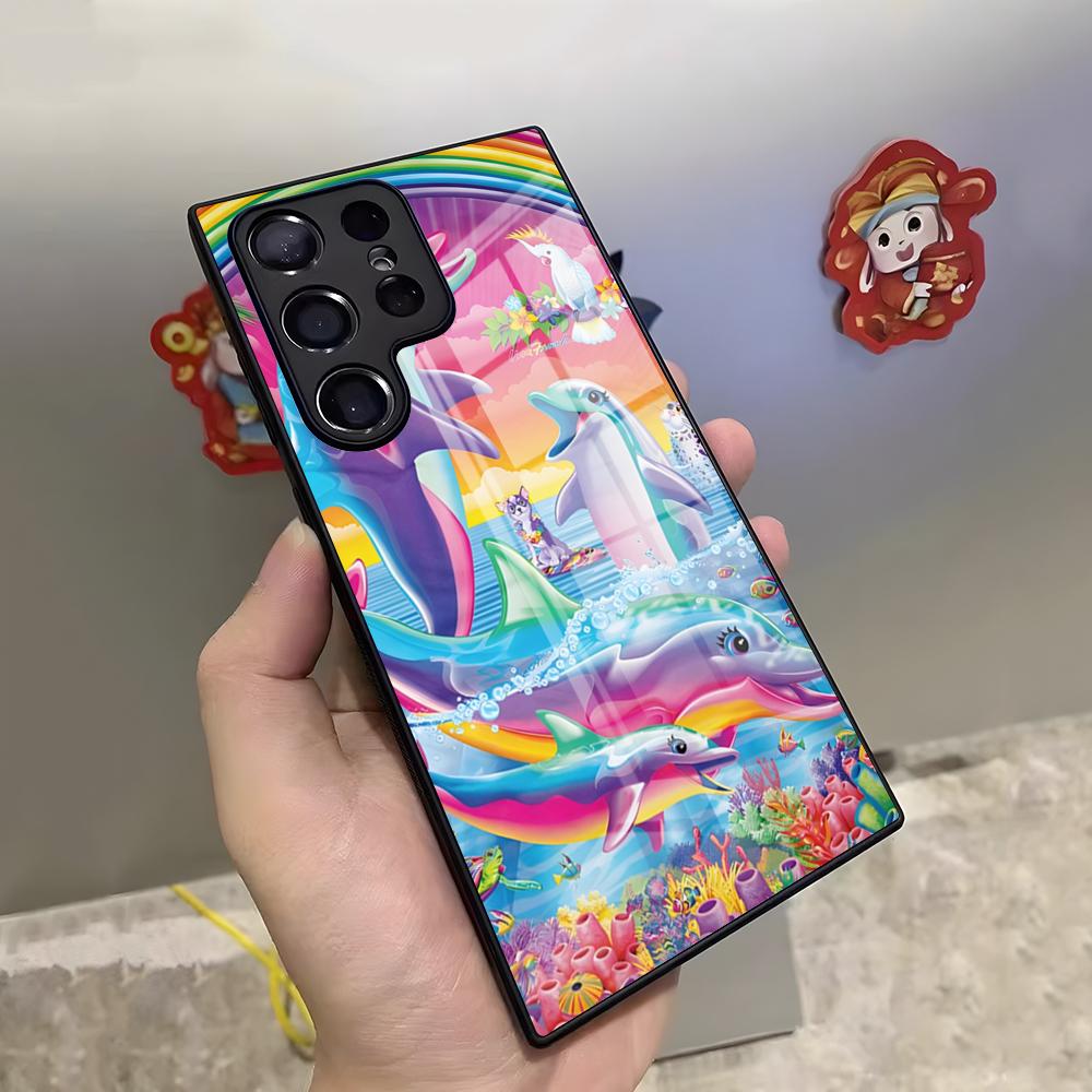 

Lisa Frank Tiger Horse Dog Cat Phone Case For Samsung S26 S25 Ultra S23 S22 S24 S20 Fe S21 Plus A54 A53 A16 Glass Cover Samsung s23