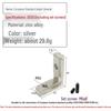 European Aluminum Profile Accessories: Silver Internal Corner & Black Right Angle Connector