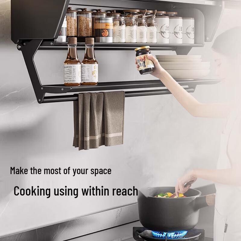 Kitchen Cabinet Overhead Space Capsule Pull-Out Basket