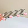 Invisible Broken Hairpin Girls Sweet Bow Heart Hair Clip Kid Tiara Tool Curve Needle Bangs Fixed Insert Comb Styling Accessories