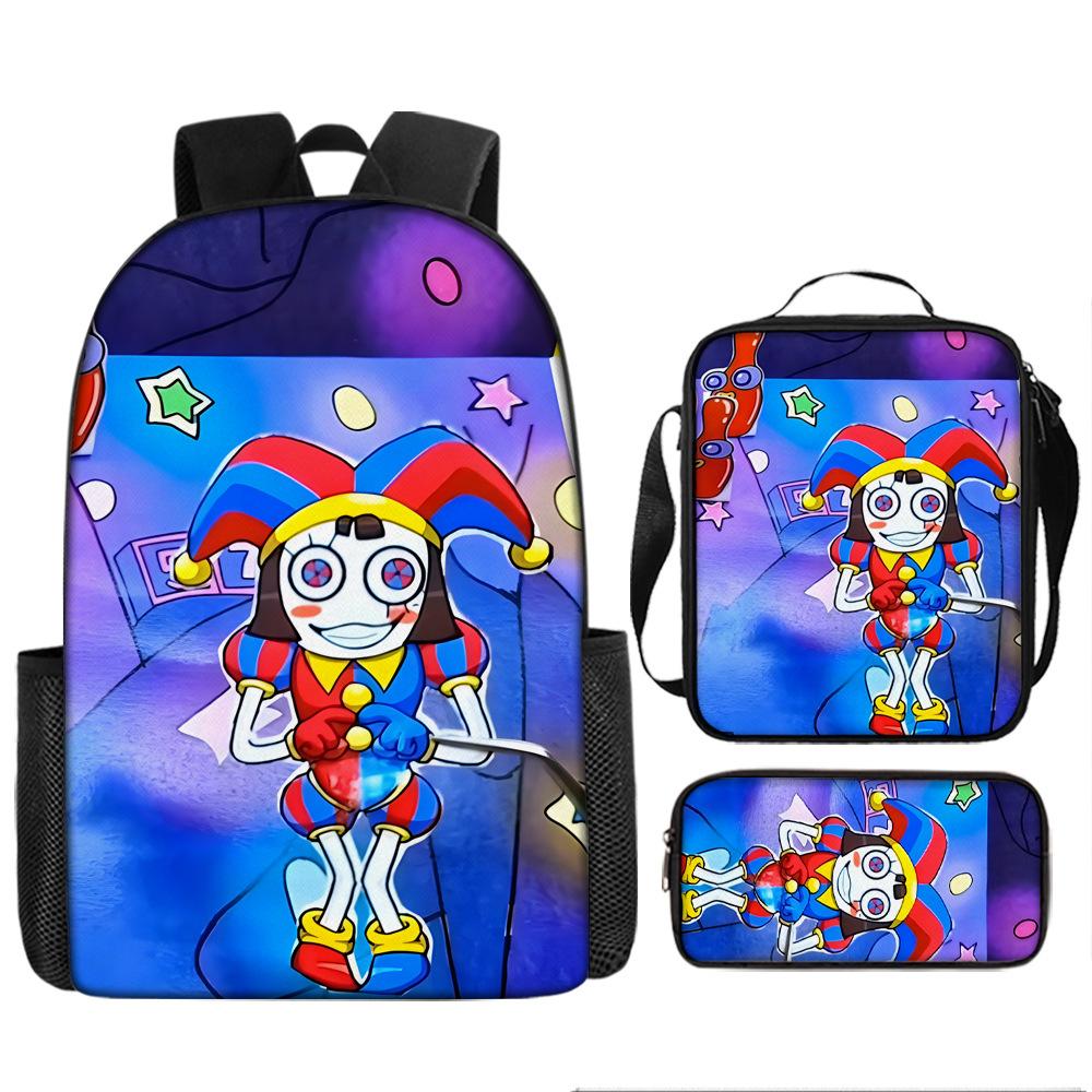 Cartoon Anime Surprise Circus Backpack Student Lightweight Large Capacity Backpack Waterproof