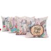 1PC Pillowcase 45x45cm Happy Easter Decorations  Home Easter Rabbit  Pattern Pillow Cover Wedding