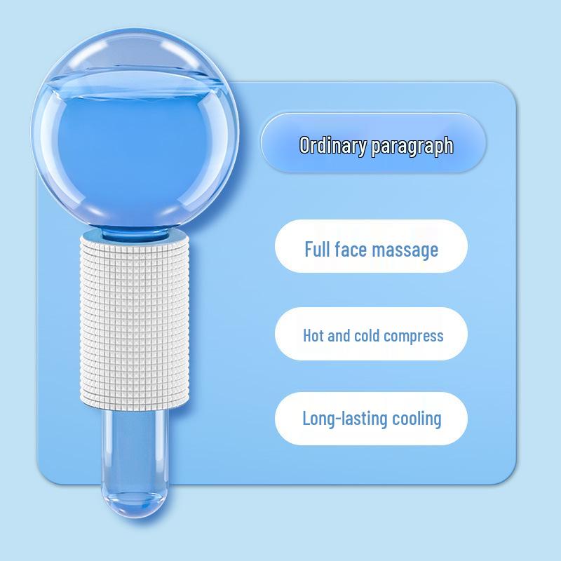 Ice Wave Beauty Device: Cold Compress Eye & Face Massager with Ice Globe