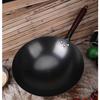 Wutuo 34cm Refined Iron Round Bottom Wok with Lid and Spatula