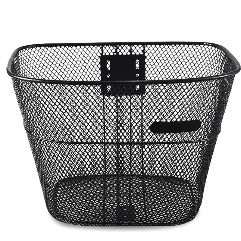 Coș pentru biciclete Biciclete de munte Biciclete pliabile din metal Coș de depozitare pentru fața bicicletei pentru drumeții Călărie Cumpărături Camping în aer liber