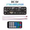 Wireless Bluetooth MP3 Decoder Board 10W DC 5V Amplifier DIY Car MP3 Player Audio FM Radio Handsfree Call Recording Support Microphone