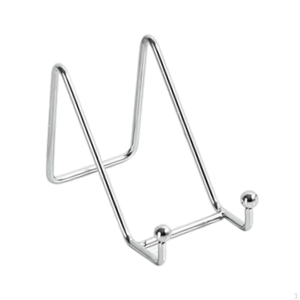 Iron Display Stand Phone Holder Metal Frame for Decorative Plates and Art Home Tabletop