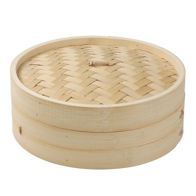 Pearl Metal Chinese Bamboo Steamer, 27cm, for Steaming Vegetables, Shumai, Xiaolongbao, Etc. (HC-663)
