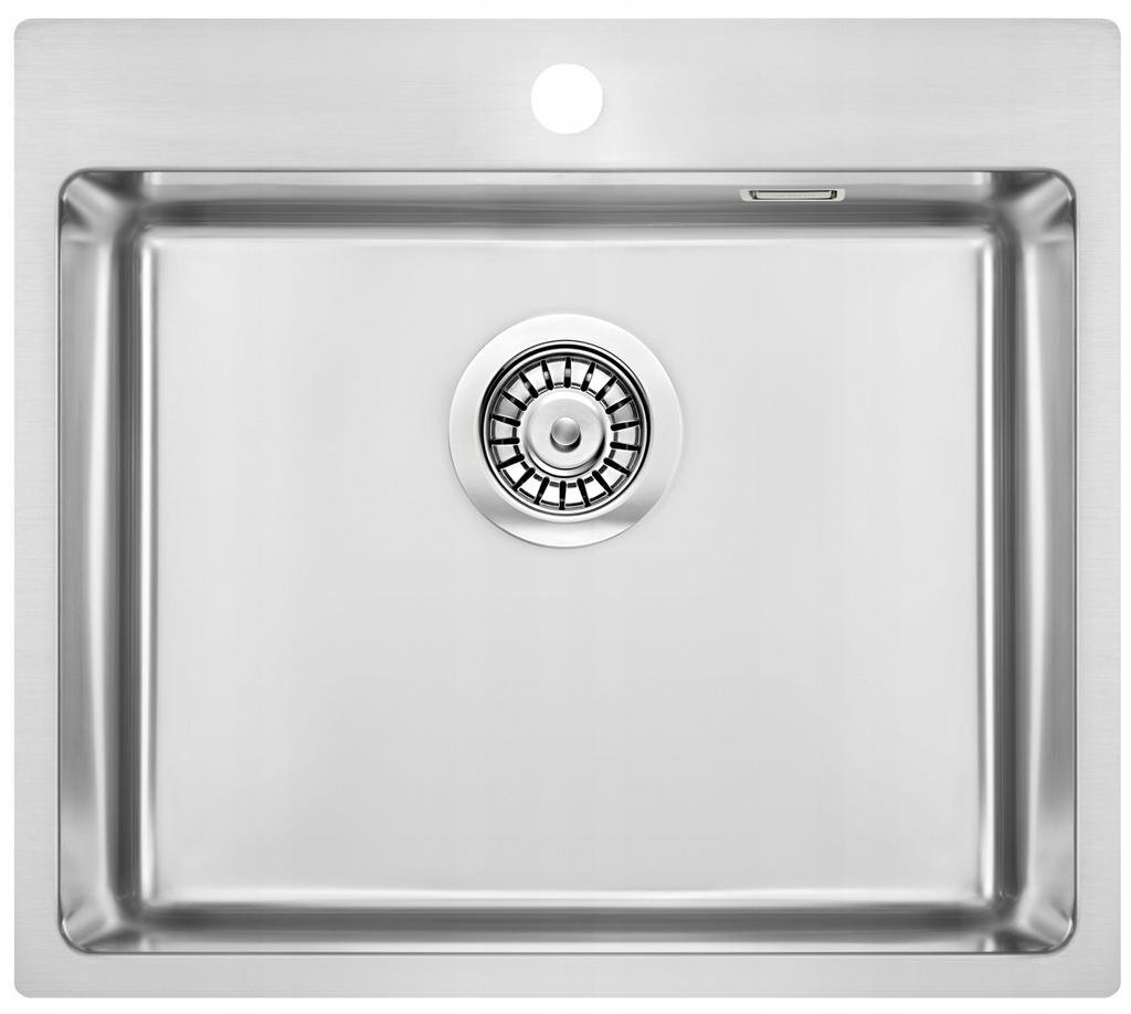 Single-Bowl Steel Sink 2 Gat 55 X 50.5 Cm