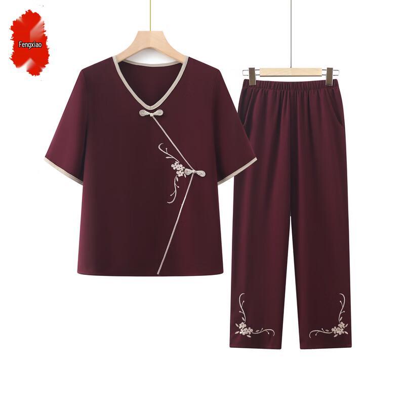 Women's Short-Sleeve Summer Shirt for Elderly