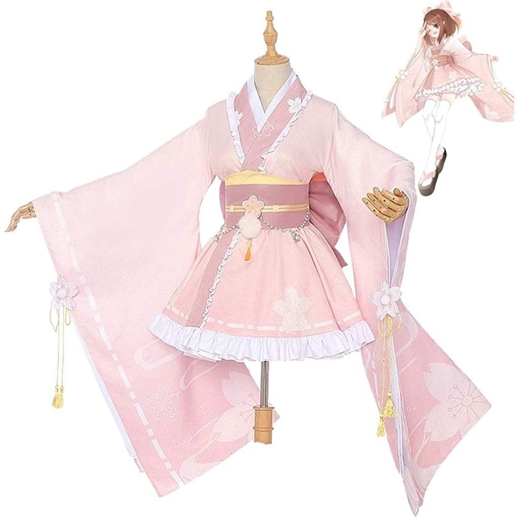 Cosplay Costume Anime Uraraka Ochaco Japanese Kimono Set Full
