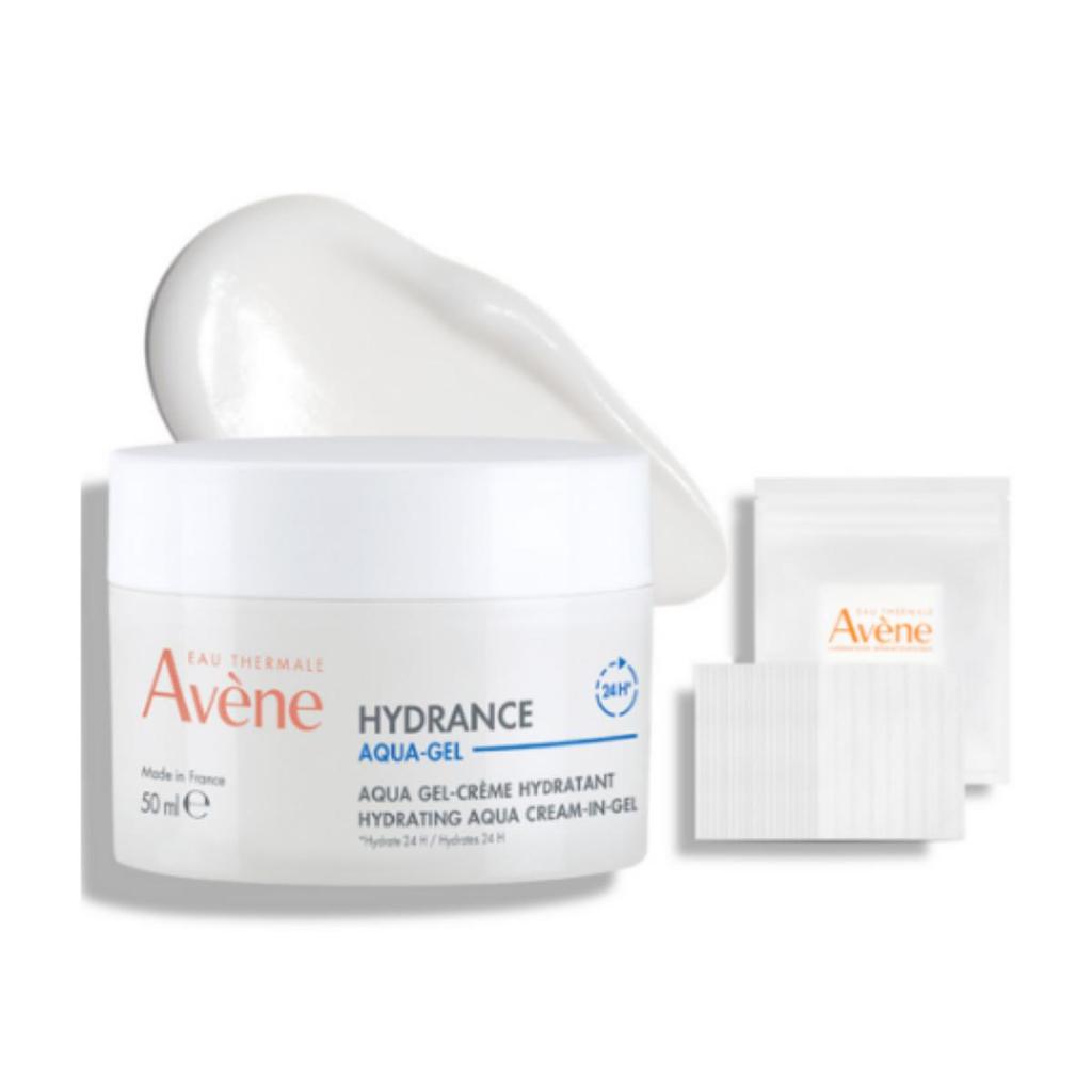 Avène Hydrance Aqua Cream-in-Gel EX (50 mL) + 20 Cotton Pads, 1 unit