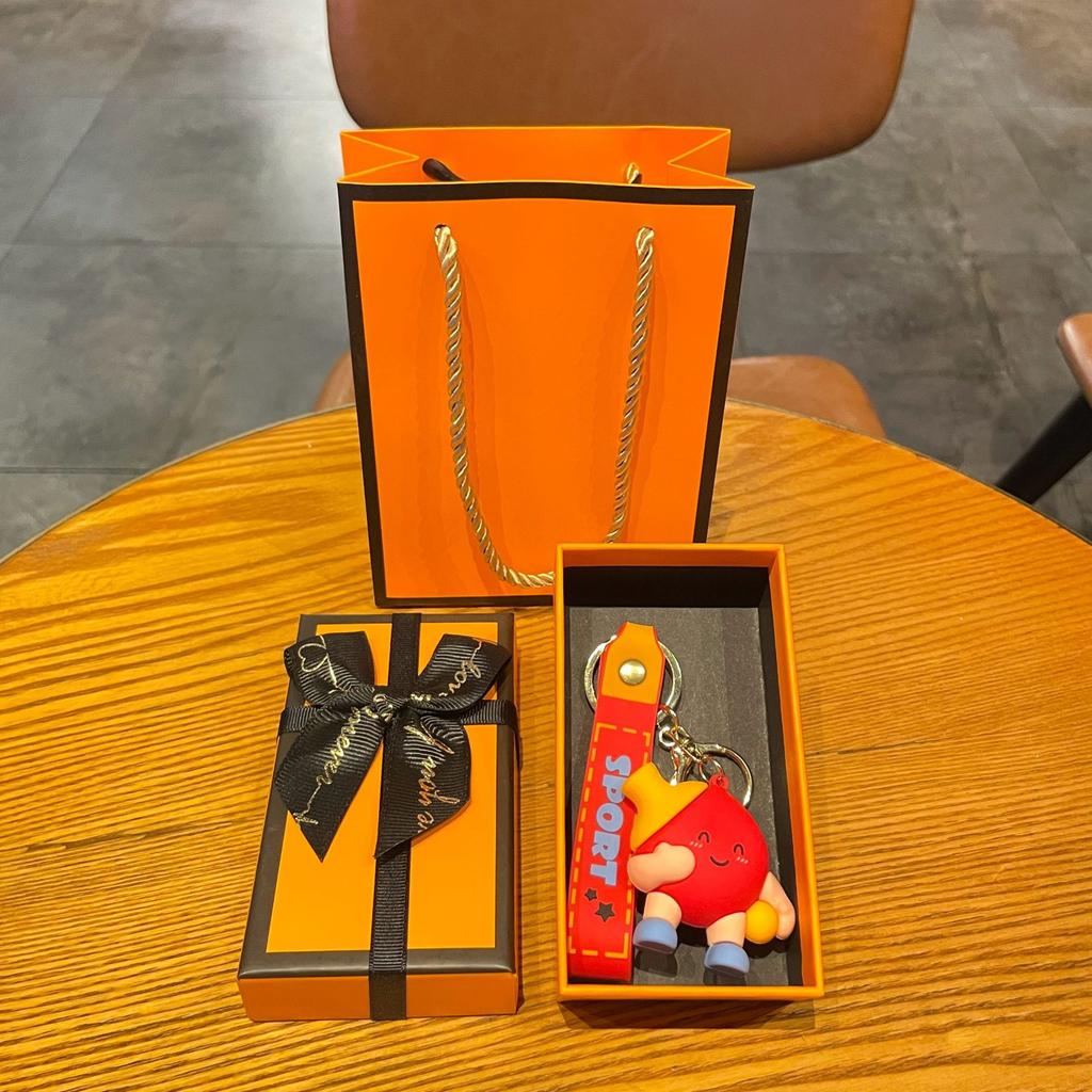 Original Badminton Figurine Keychain Fashionable Fun Cartoon Tennis Pendant Small Gift Football-related Souvenir