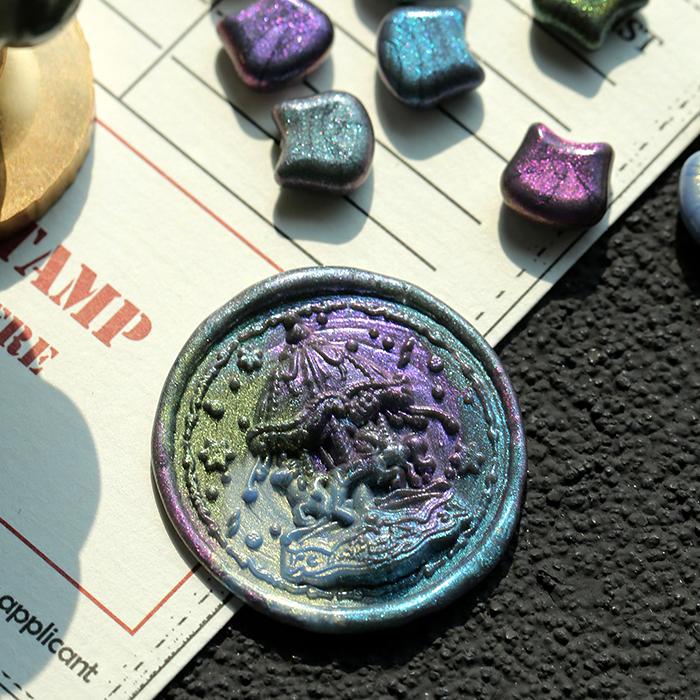 

Girl s Merry-go-round Embossed Lacquer Seal Head Envelope Wax Seal Stamp