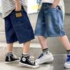 Modă Nouă de Vară pentru Băieți Blugi Scurți Copii Casual Largi Subțiri Pantaloni Lungime Genunchi pentru 12 Ani Adolescenți Blugi de Exterior