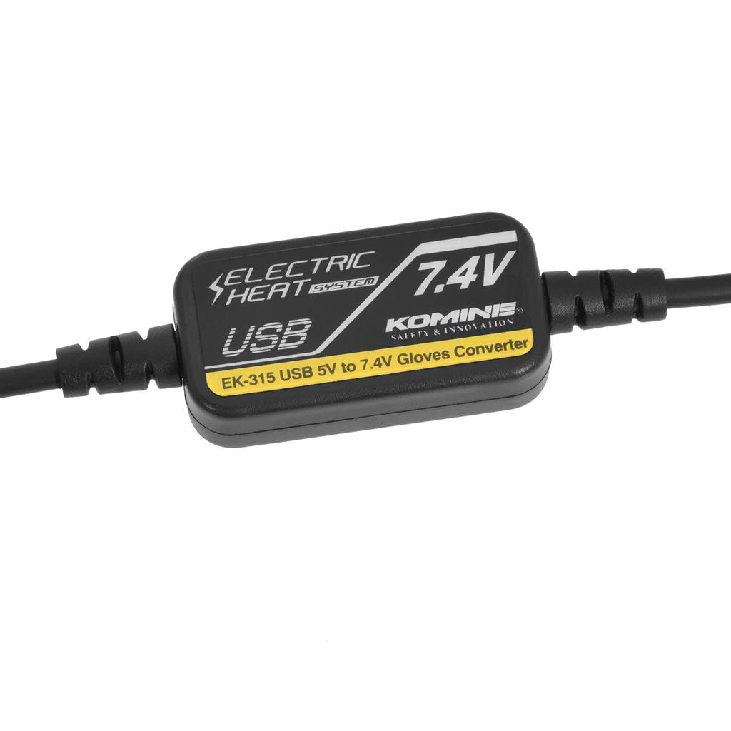 Komine Motorcycle Gloves EK-315 USB 5V-7.4V Glove Converter Black Free