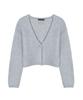 Nick&Nicole Twinkle Crop Wool Knit Cardigan_Light Gray