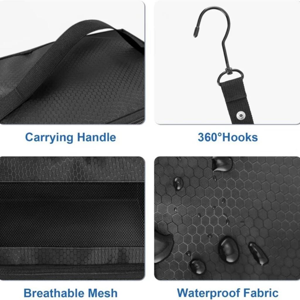 Suitcase Organizer High-capacity Travel Luggage Organizer Hanging Shelve Packing Cube Closet Collapsible Hanging Storage Bags