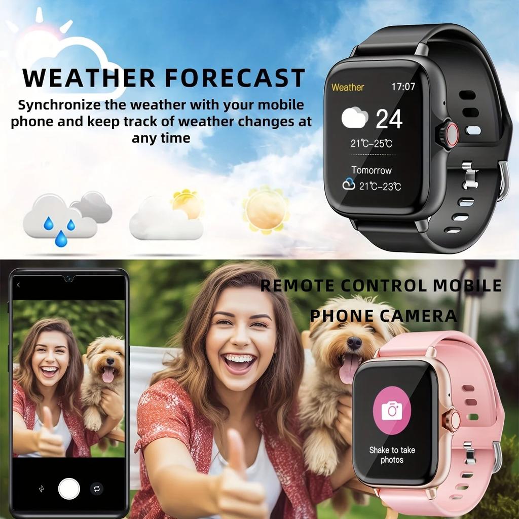 Upgrad Smart Watch For Men Women 1.83Inch Full Touch Display BT Call Sports Monitoring SmartWatch For Android&IOS Phone