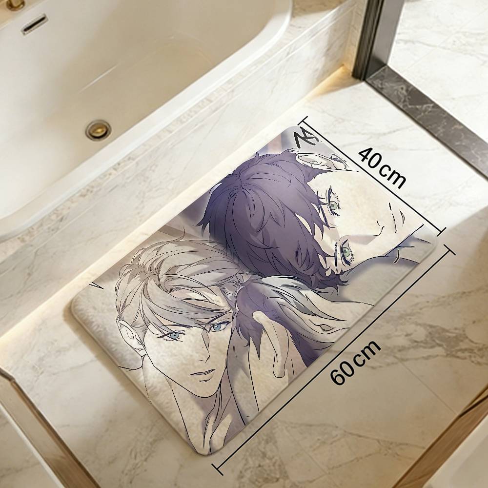 Nerd Project Bl Anime Room Mats Anti-slip Absorb Water Long Strip Cushion Bedroon Mat Household Carpets