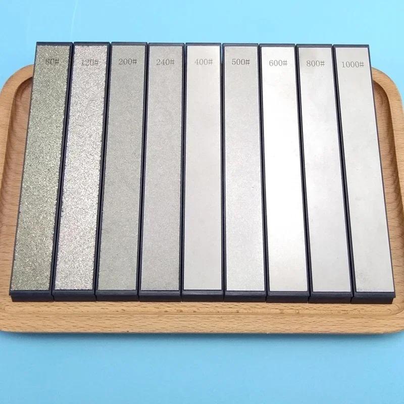 Set di 9 pietre per affilare al diamante 80~3000 Grit Affilacoltelli Affilatura Professionale Strumento per Lame Forbici da Cucina Affilacoltelli Veloce Apex Edge