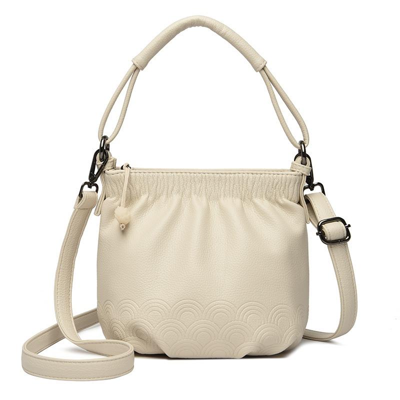 

Сумка Сумка через плечо Сумка-ведро Атмосферная модная сумка для мам Женская сумка через плечо бежевый