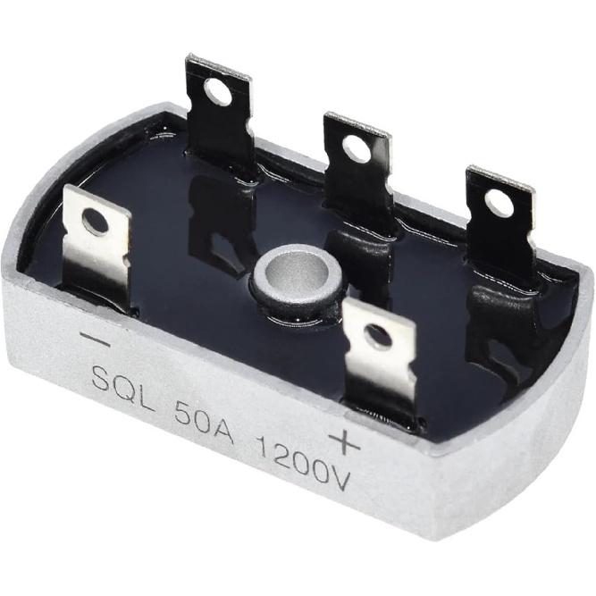 1pc SQL50A1200V Aluminum Metal Case 3 Phase Diode Bridge Rectifier 50Amp Fast Recovery Rectifiers Diodes Kits
