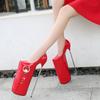 30cm European Nightclubs Plus-size Red Metal Heels Sex Plus-size High-heels Pole Dancing Hate Sky High Women's Shoes