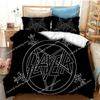 Slayer Heavy Metal Band Music Set povlečení,Povlak na přikrývku Souprava na přikrývku Povlak na polštář,King Queen Size Ložní souprava pro chlapce