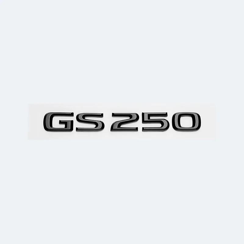Chrome Black 3D Letters GS200t GS250 GS300 GS400 GS460 GS450h Emblem Car Trunk Logo Sticker Accessories For Lexus GS Series