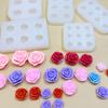 6-Hole Rose Peony Silicone Mold Handmade Mini Flower Shaped Candy Chocolate Cake Surface Decoration Baking Tool Resin Craft Mold