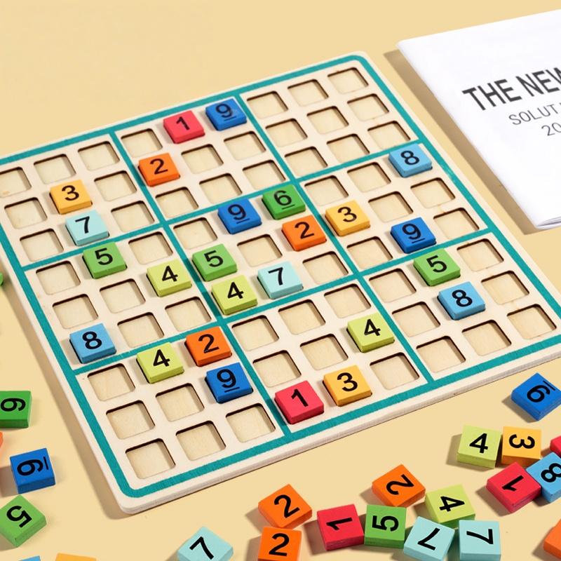 Sudoku Crosswords Montessori Wooden Educational Digits Inference Logic Games Latin Square Math Puzzles Number Place Games Toys