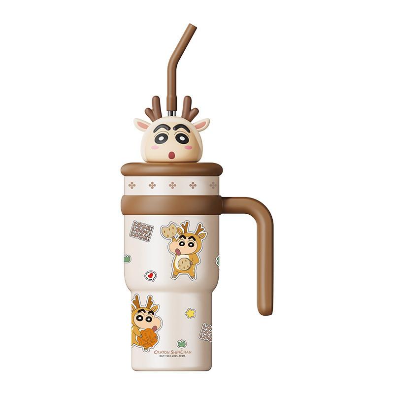 Crayon Shin Chan Insulated Water Bottle With Straw Large Capacity For Students And Gifts