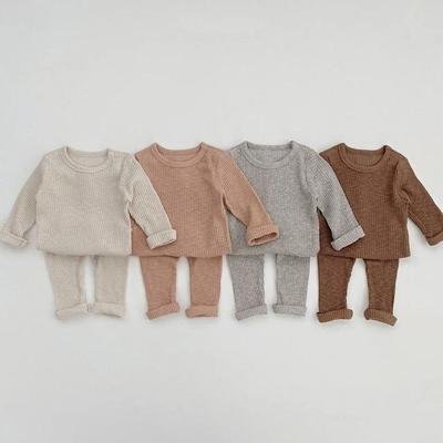Autumn Style Cozy Elastic Pajama Set for Boys and Girls