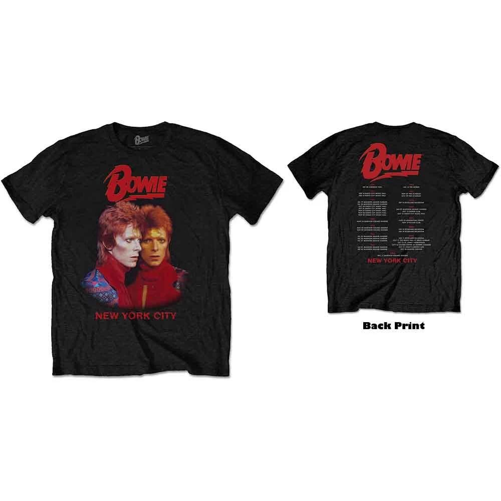 David Bowie Men s Bowie NYC T-Shirt Black M