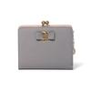 JILL STUART Honey Women's Leather Bi-Fold Wallet with Kiss Lock Clasp and Vintage Metal Charm - JSLW6SS1