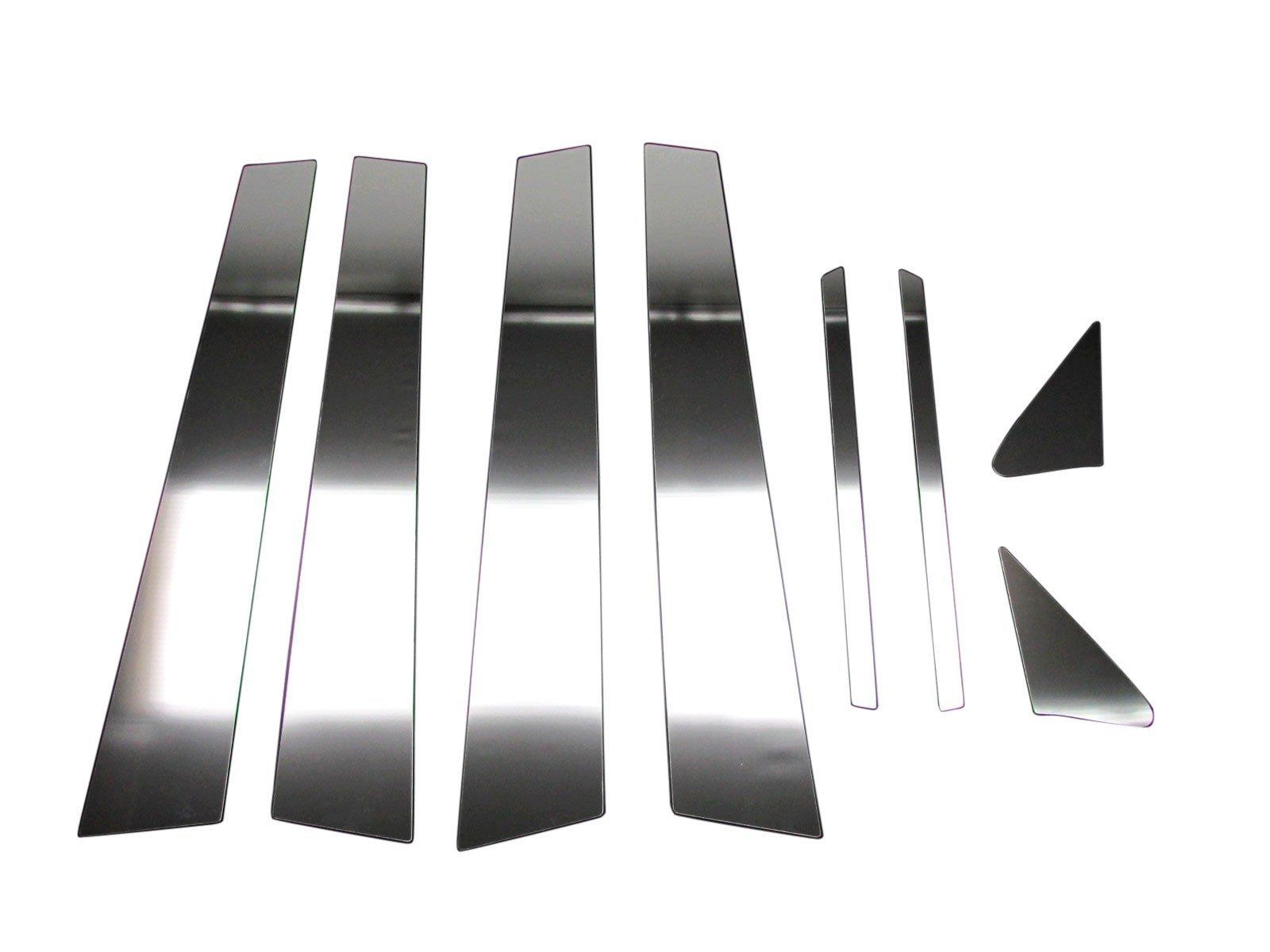 BRIGHTZ Stainless Steel Plated Pillar Panels for Honda Crown Hybrid Visor Set Compatible with Honda Crown AWS and S211 Ultra-Mirror 210/211 (No