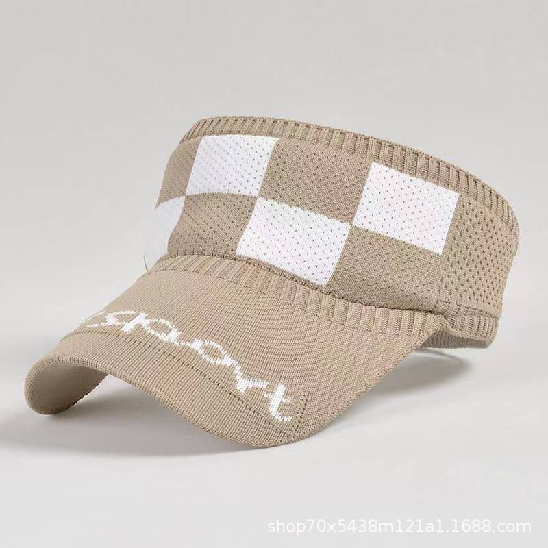 Women's Summer Knitted Sun Shading and Sun Protection Empty Top New Sun Shading Duck Tongue Sun Hat