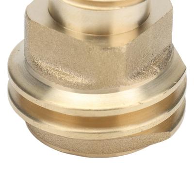 מתאם לבלון גז פרופאן מפלדה מלאה ממיר POL ל-QCC1/Type1 עבור שסתום שירות בלון LP מתאם POL ל-QCC1 חיבור מהיר