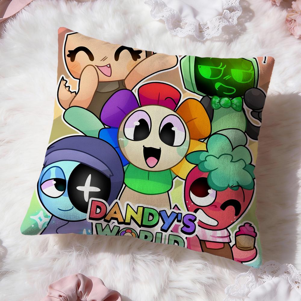 game cute d-Dandys World Cushion Cover Premium Comfort Reversible Pillow Cove -Two in One Design for Any Room & Car Interior