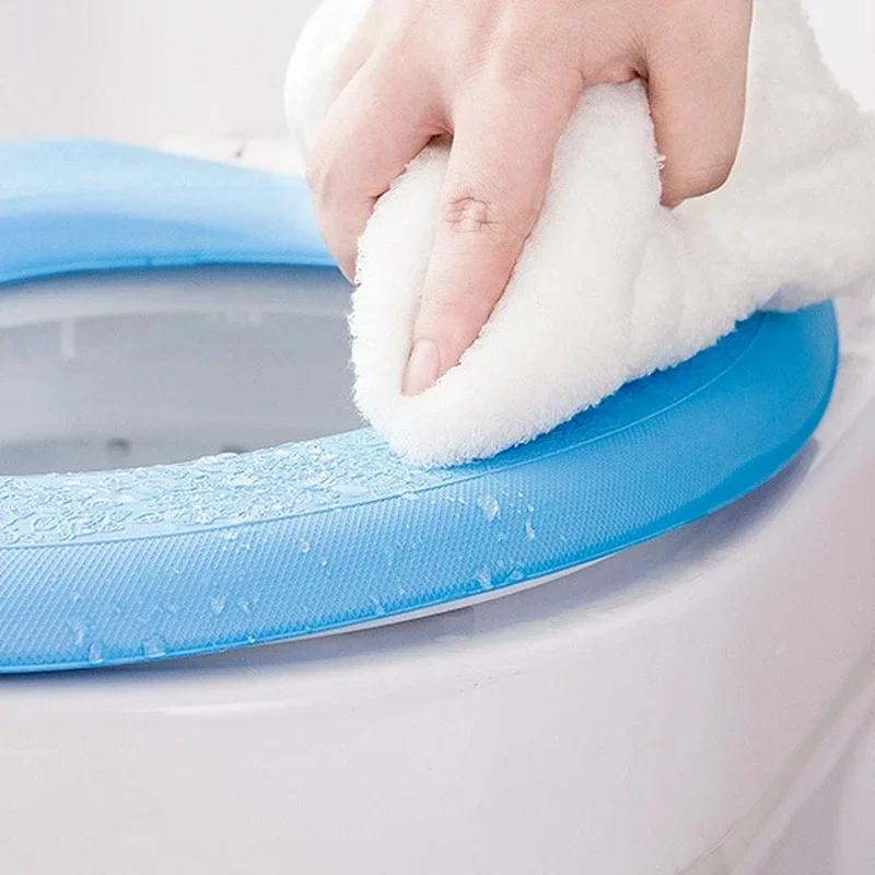 Nová WC podložka Polštářek Univerzální Zesílená Nepromokavá WC podložka Pěnový Plastový WC kobereček Koupelnové doplňky Domácí potřeby