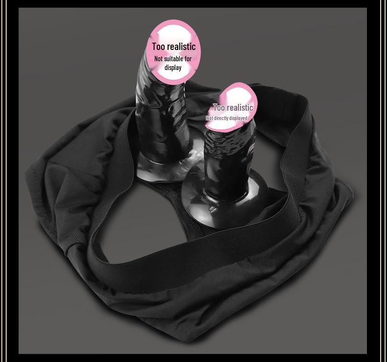Long Love Erotic Wear: Realistic Dildo Mask with Self-Stimulation Pants & Masturbator