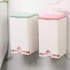 1Pcs Wall Mounted Sanitary Napkin Storage Box Tissue Paper And Cotton Swab Storage Box Multifunctional Flip Cover Box