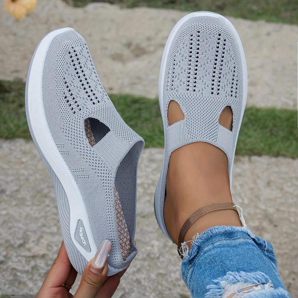 Tênis Slip-On Feminino Moderno, Leve e Confortável, Sapatos Casuais Respiráveis para Caminhada., Sapatos Femininos